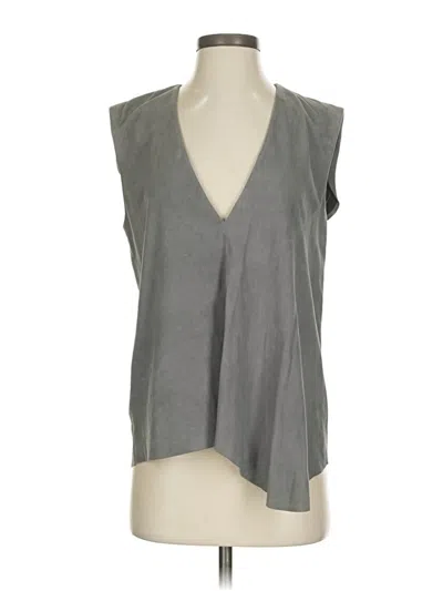 Pre-owned Tibi Sleeveless Blouse In Gray