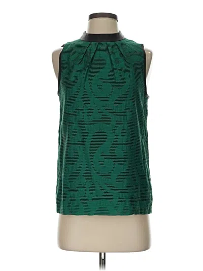 Pre-owned Tibi Sleeveless Blouse In Green