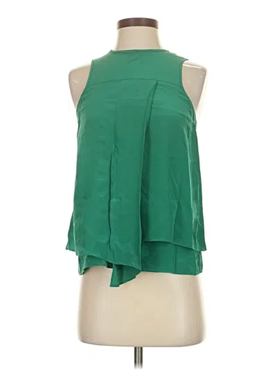 Pre-owned Tibi Sleeveless Blouse In Green