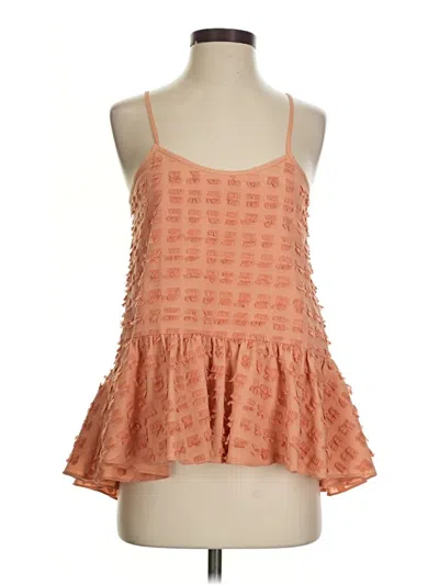 Pre-owned Tibi Sleeveless Blouse In Orange