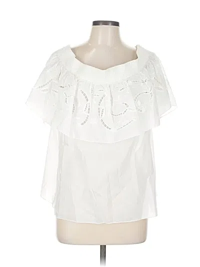 Pre-owned Tibi Sleeveless Blouse In White
