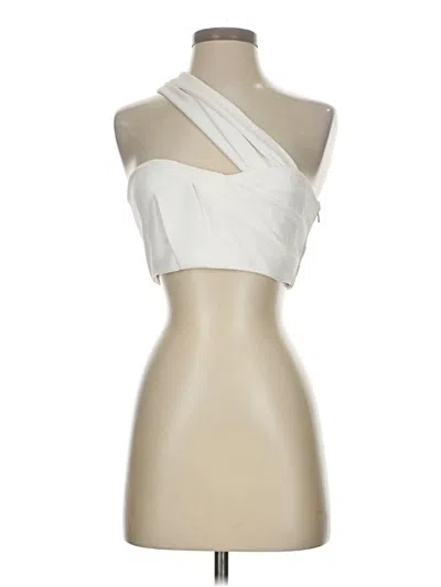 Pre-owned Tibi Sleeveless Blouse In White