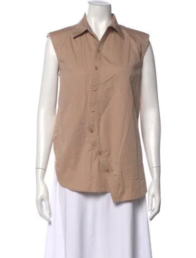 Pre-owned Tibi Sleeveless Button-up Top In Pink