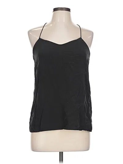 Pre-owned Tibi Sleeveless Silk Top Black Halter Neckline Tops