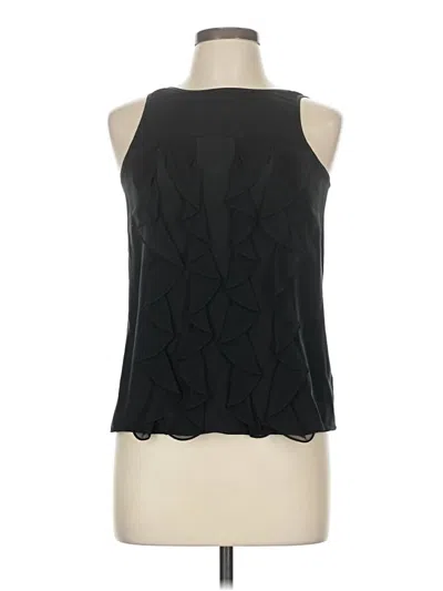 Pre-owned Tibi Sleeveless Silk Top Black Halter Neckline Tops