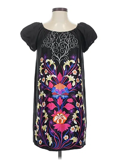 Pre-owned Tibi Sleeveless Silk Top Black Sweetheart Neckline Tops