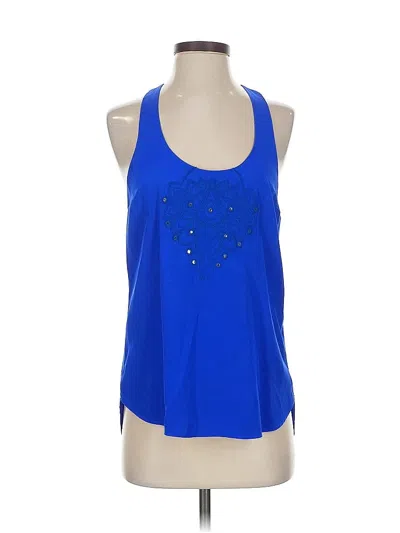 Pre-owned Tibi Sleeveless Top Blue Halter Neckline Tops
