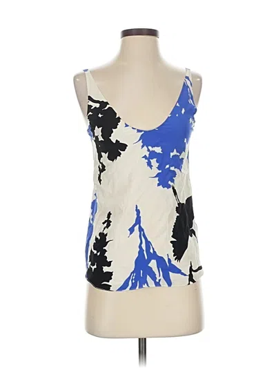 Pre-owned Tibi Sleeveless Top Blue Scoop Neck Tops