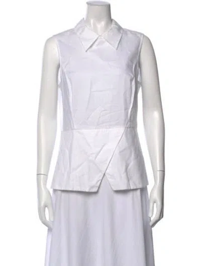 Pre-owned Tibi Sleeveless Top In White