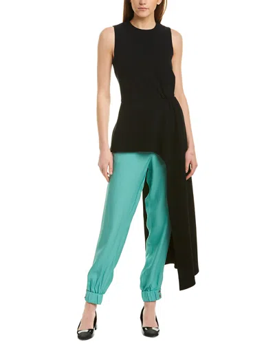 Tibi Sleeveless Triacetate Draped Top In Multi