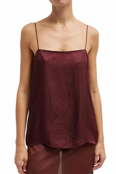 TIBI SLIP CAMI IN PORT WINE