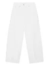 Tibi Spring Sid Cotton Jeans In White