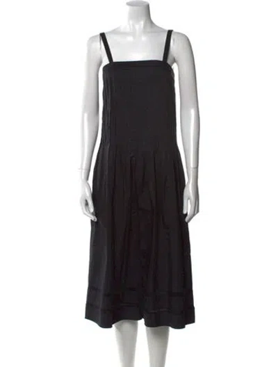 Pre-owned Tibi Square Neckline Jumpsuit In Black