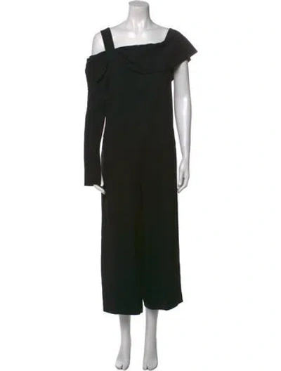 Pre-owned Tibi Square Neckline Jumpsuit In Black
