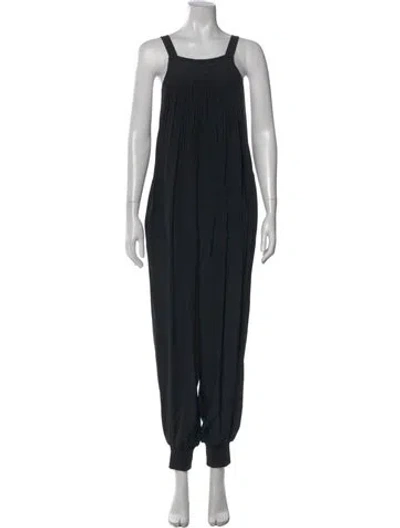 Pre-owned Tibi Square Neckline Jumpsuit In Black