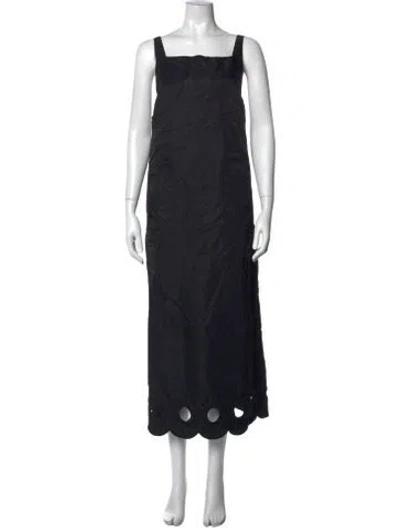 Pre-owned Tibi Square Neckline Long Dress In Multi