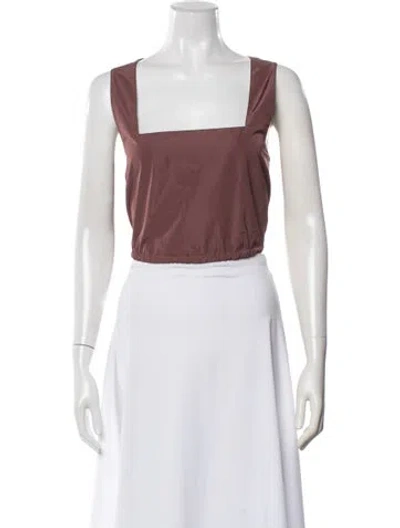 Pre-owned Tibi Square Neckline Sleeveless Crop Top W/ Tags In Multicolor