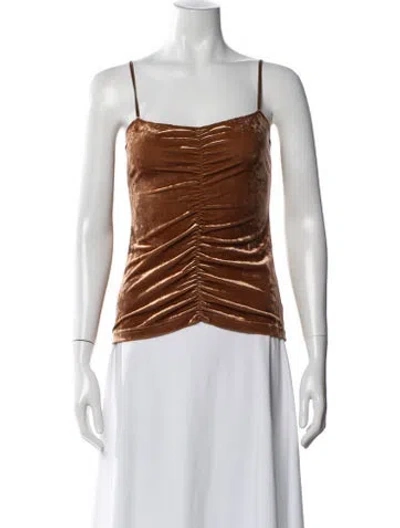Pre-owned Tibi Square Neckline Sleeveless Top In Blue