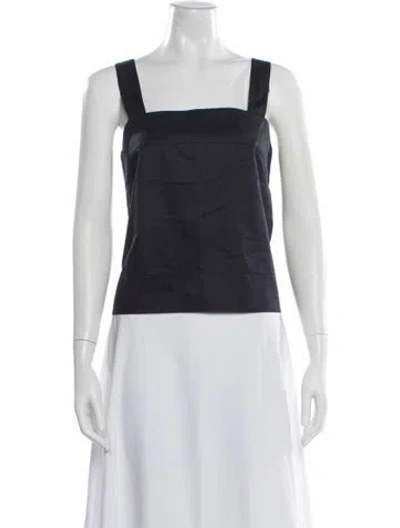 Pre-owned Tibi Square Neckline Sleeveless Top In Gray