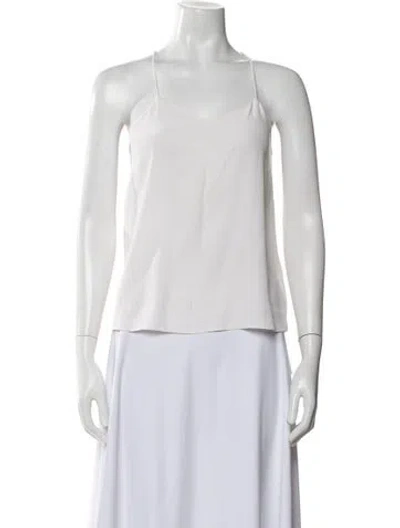 Pre-owned Tibi Square Neckline Sleeveless Top In Neutral