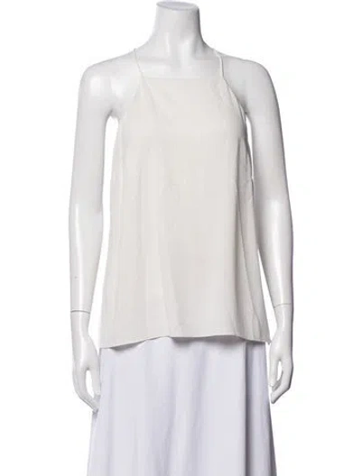 Pre-owned Tibi Square Neckline Sleeveless Top In Neutrals