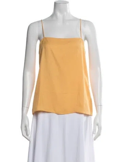Pre-owned Tibi Square Neckline Sleeveless Top In Yellow