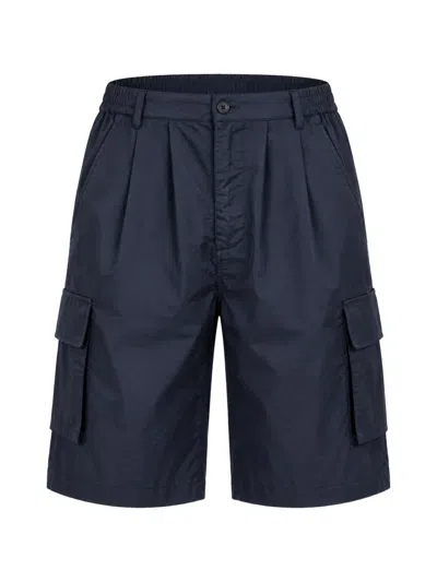 Tibi Stella Cargo Shorts In Blue