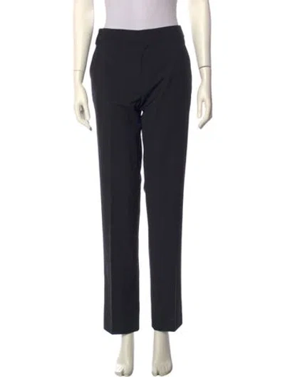 Pre-owned Tibi Straight Leg Pants In Black