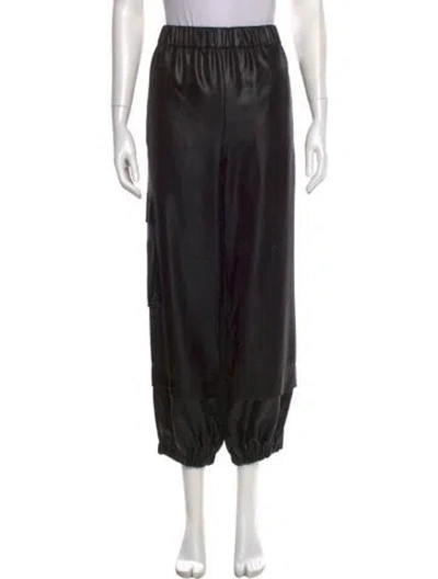 Pre-owned Tibi Straight Leg Pants In Black