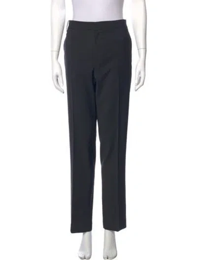 Pre-owned Tibi Straight Leg Pants In Black
