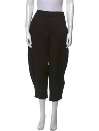 Pre-owned Tibi Straight Leg Pants In Black