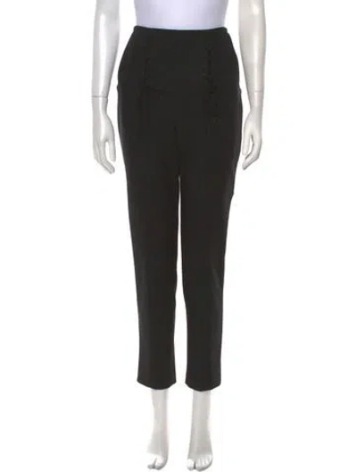 Pre-owned Tibi Straight Leg Pants In Black