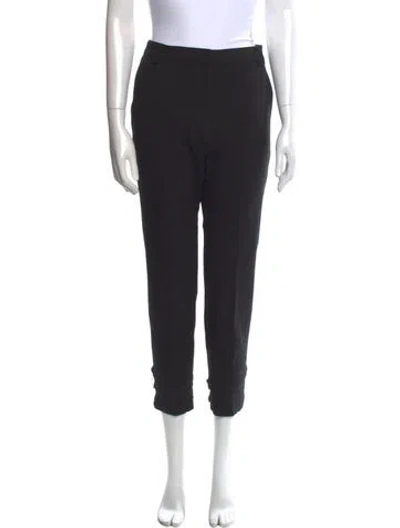 Pre-owned Tibi Straight Leg Pants In Black