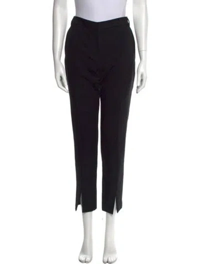 Pre-owned Tibi Straight Leg Pants In Black