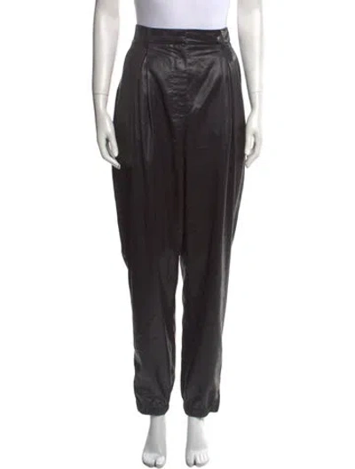 Pre-owned Tibi Straight Leg Pants In Black