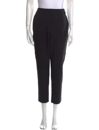 Pre-owned Tibi Straight Leg Pants In Black