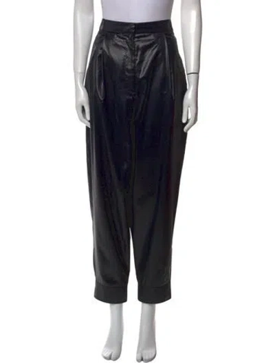 Pre-owned Tibi Straight Leg Pants In Black