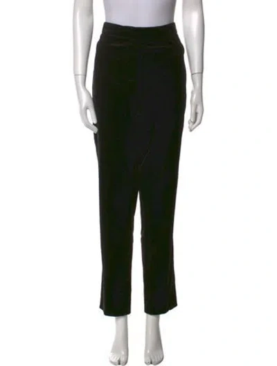 Pre-owned Tibi Straight Leg Pants In Black