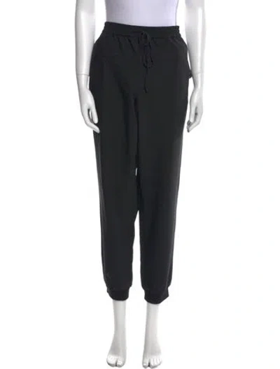 Pre-owned Tibi Straight Leg Pants In Black