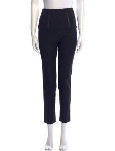 Pre-owned Tibi Straight Leg Pants In Black