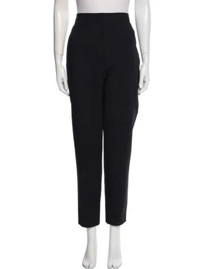 Pre-owned Tibi Straight Leg Pants In Black