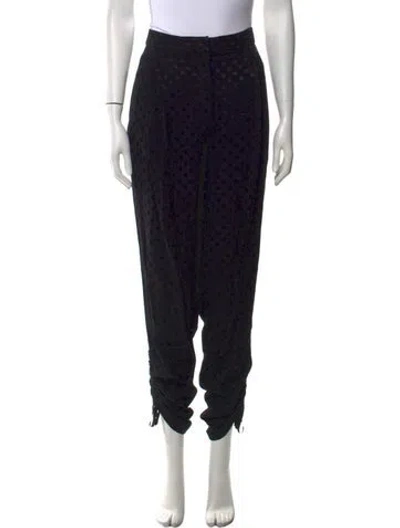 Pre-owned Tibi Straight Leg Pants In Black