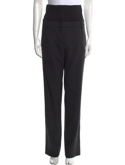 Pre-owned Tibi Straight Leg Pants In Black
