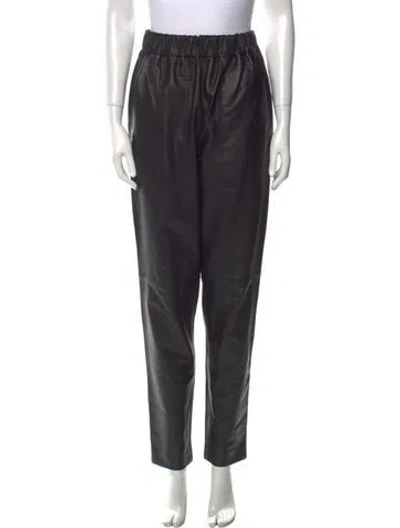 Pre-owned Tibi Straight Leg Pants In Black