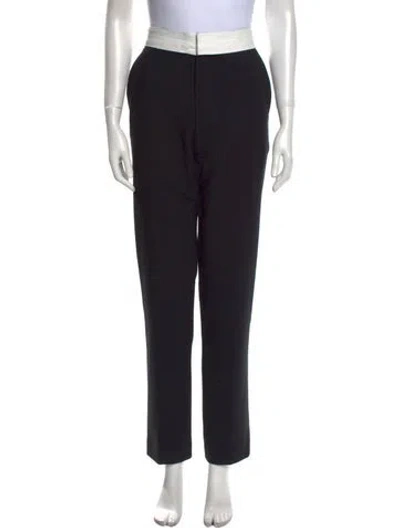 Pre-owned Tibi Straight Leg Pants In Black