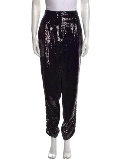 Pre-owned Tibi Straight Leg Pants In Black