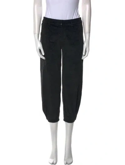 Pre-owned Tibi Straight Leg Pants In Black
