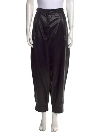 Pre-owned Tibi Straight Leg Pants In Black