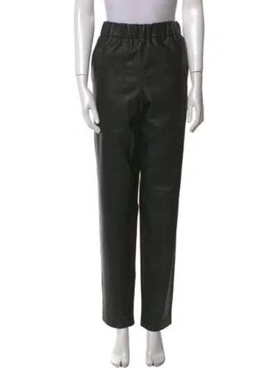 Pre-owned Tibi Straight Leg Pants In Black