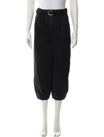 Pre-owned Tibi Straight Leg Pants In Black